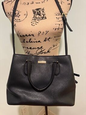 Kate Spade Black Laurel Way Evangelie Satchel